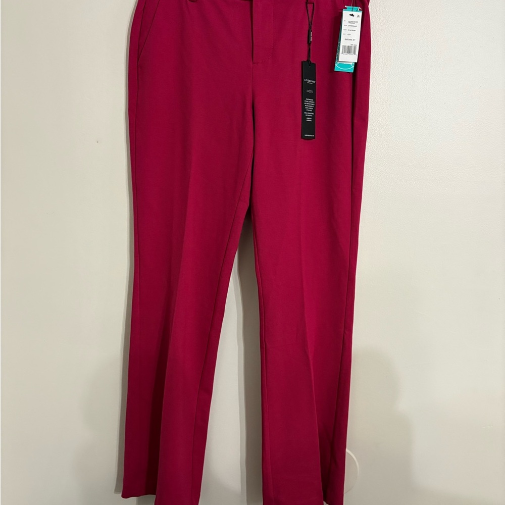 Liverpool Kelsey Mid-rise Flare Super Stretch Star Ruby Trousers Size 4 NWT - Picture 9 of 12